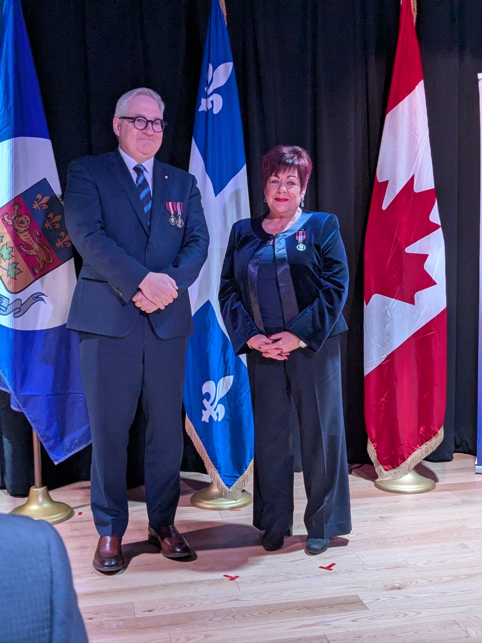 Récipiendaire de la médaille d'honneur de la Lieutenant Gouverneure du Québec pour mon travail dans le milieu des affaires